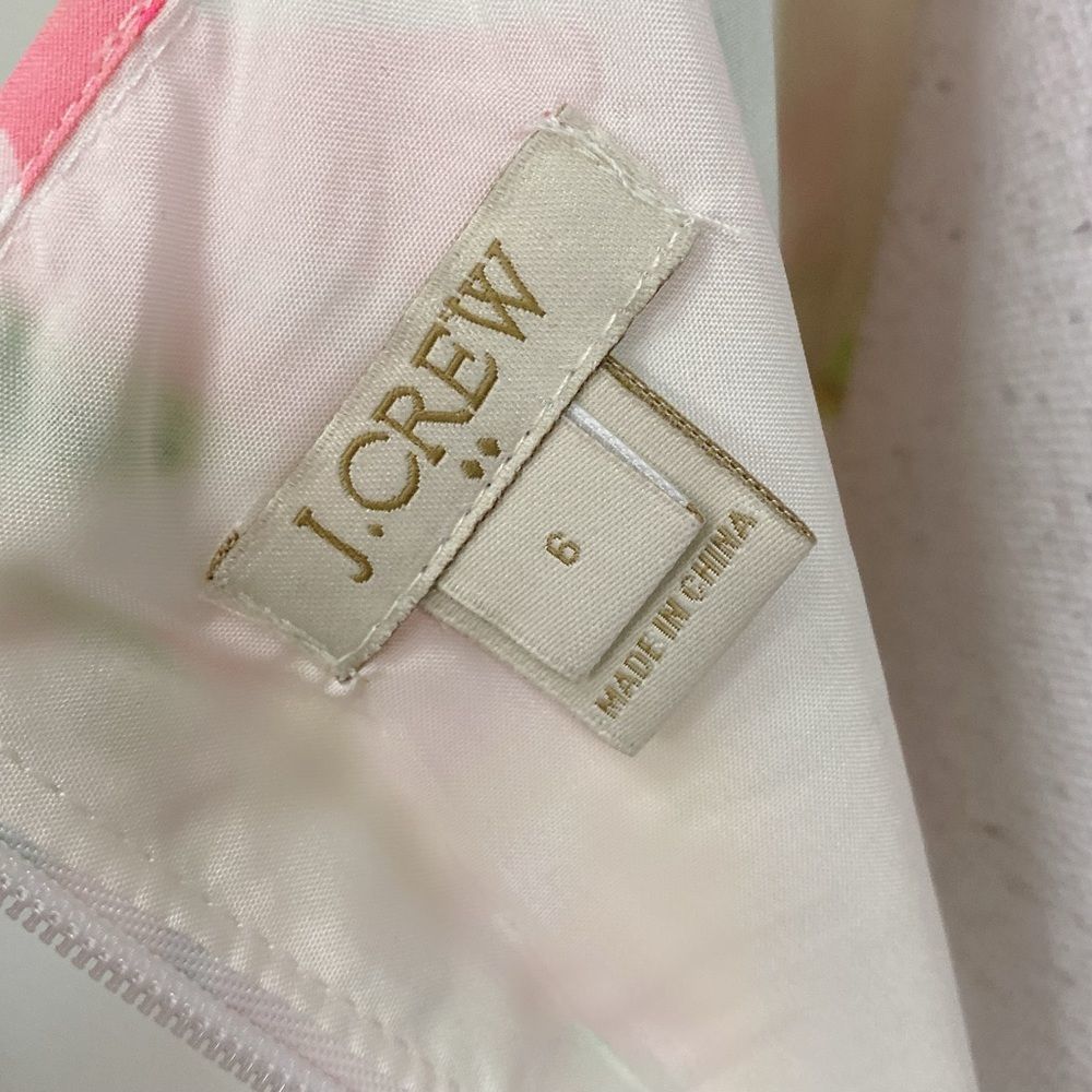 J. CREW Factory Women Dress Sz 6 Floral Hawaiian Tropical Aline Seaside Coastal - Picture 6 of 6